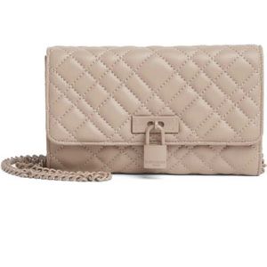 Kurt Geiger London drench quilted wallet on chain
